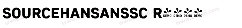 sourcehansanssc r字体转换